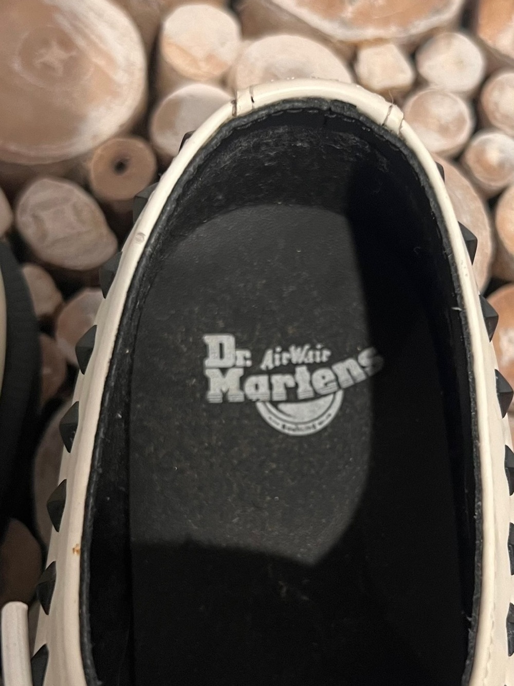 Dr. Martens Women's White Laser-Cut Derby Shoes - Picture 5 of 8